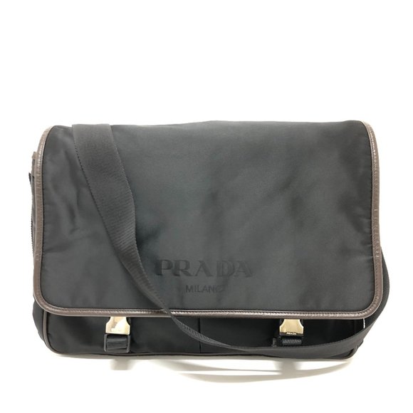 PRADA VA0793 Bag Crossbody bag Shoulder Bag Black Brown/SilverHardware - Picture 1 of 10